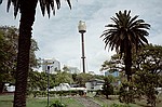 New South Wales    -    Onsdag d. 7 februar\n\nP rette spor igen. Pause i Phillip & Cook park med AMP-tower i baggrunden.
