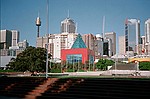 New South Wales    -    Fredag d. 9 februar\n\nDarling Harbour med AMP-tower i baggrunden.