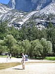 Yosemite Nationalpark, Mirror Lake- h n nej vandpyt !! Den smukke s som vi havde set p billederne i bogen var trret ind til en lillebitte vandpyt !