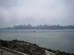 San Francisco fra Alcatraz, som sdvanligt gevaldigt tget.