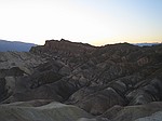 Death Valley- Udsigt fra Zabriskie point, ved solnedgang