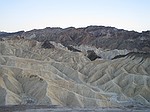 Death Valley- Udsigt fra Zabriskie point, ved solnedgang