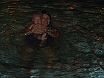Natbadning i den sknne pool p hotellet- desvrre varede det ikke lnge fr hotellets sikkerhedsfolk fik nys om, at vi badede efter lukketid i poolen og s var den fest forbi..