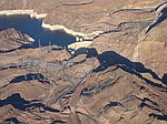 Hoover Dam set fra luften
