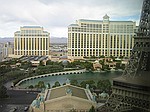 Udsigt fra hotellet i Las Vegas